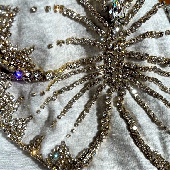 Twisted Heart Swarovski Butterfly Jacket with Giant Crystal Bling Butterfly - Picture 5 of 13